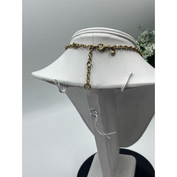 J. Crew Asymmetrical Vibrant Multicolor AB Glowing Rhinestone statement Necklace - Picture 8 of 12